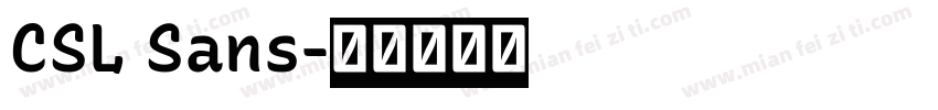 CSL Sans字体转换